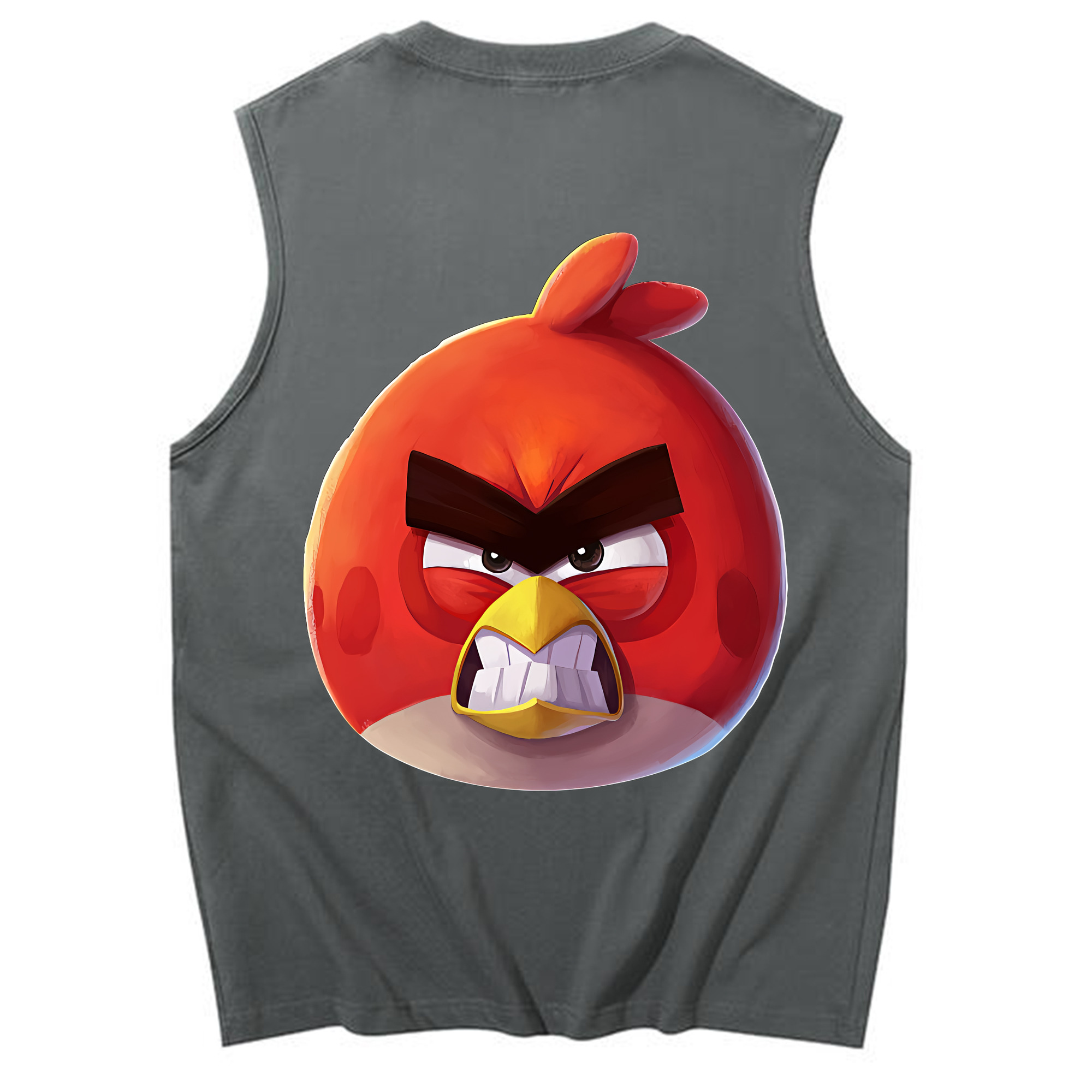 （画像用） Angry Birds アングリーバード コットン100％タンクトップ（背面プリント）
